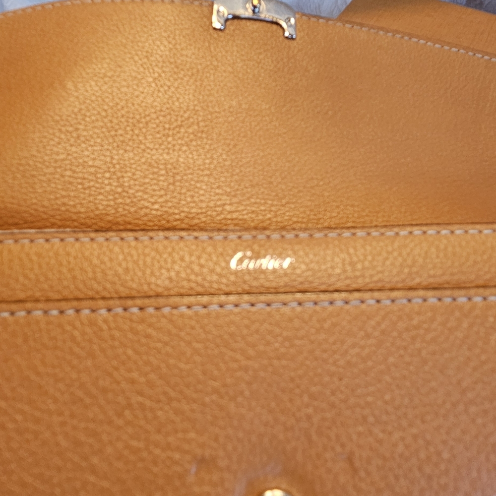 Cartier Tan Wallet with Textured Grain Finish - Picture 9 of 15